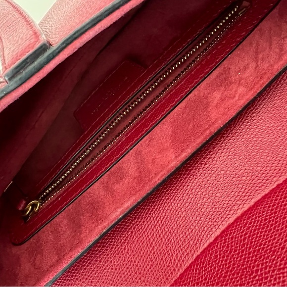 Red Dior Saddle Bag Grain Calfskin - Picture 8 of 8